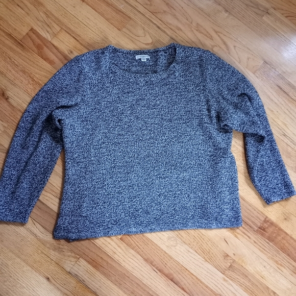 croft & barrow Sweaters - Black and White Sweater